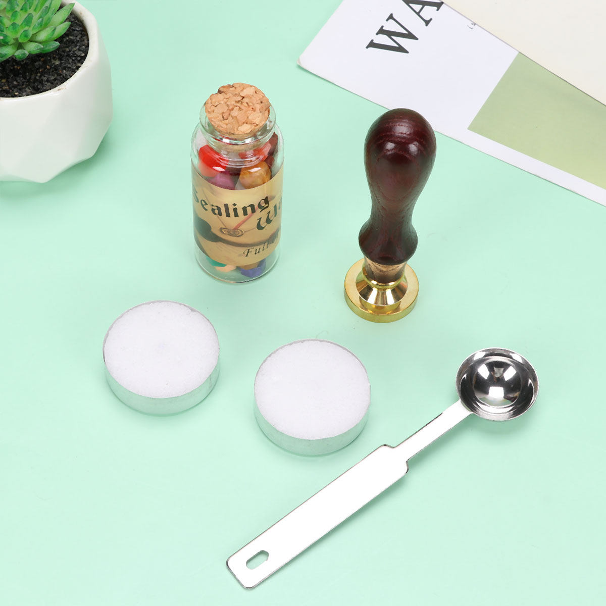 Wax Seal Letter Kit - 1Set Premium Sealing Wax Stamp Kit