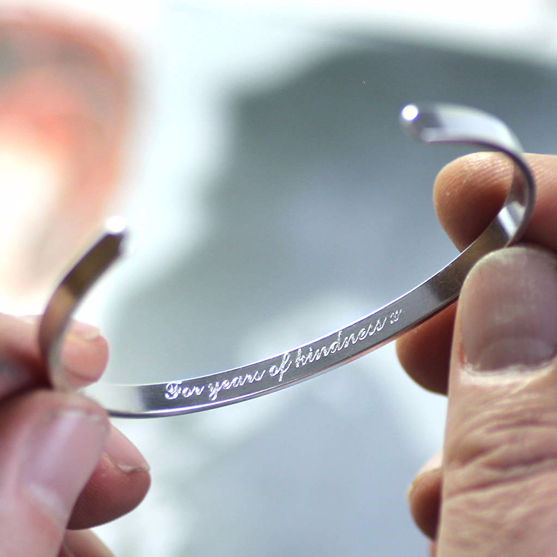 Coordinates Bracelet - Vnox Dropshipping Customized Basic Classic Bangle