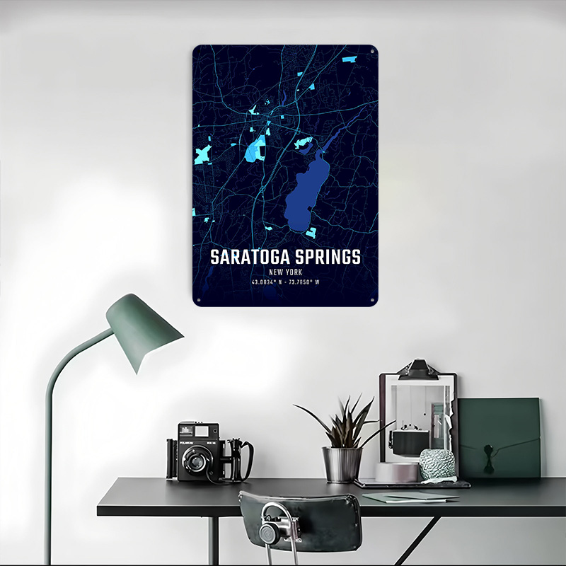 Saratoga Springs Midnight City - Custom Map Poster 评论和价格