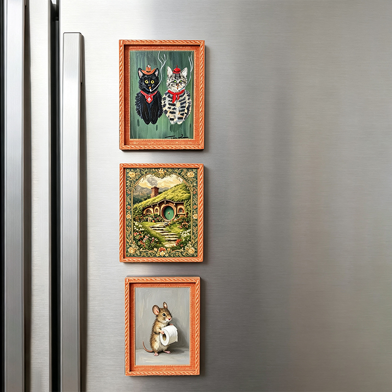Wooden Fridge Magnet Photo Fra - Engraved Wood Frame 评论和价格