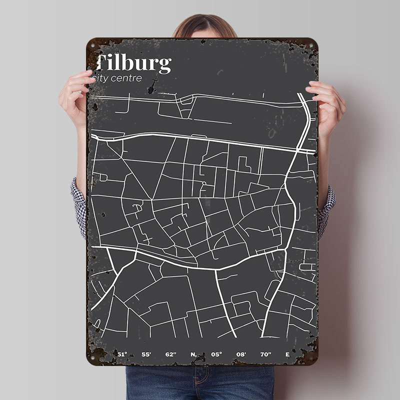 Tilburg City Centre Map Printe - Custom Map Poster 评论和价格