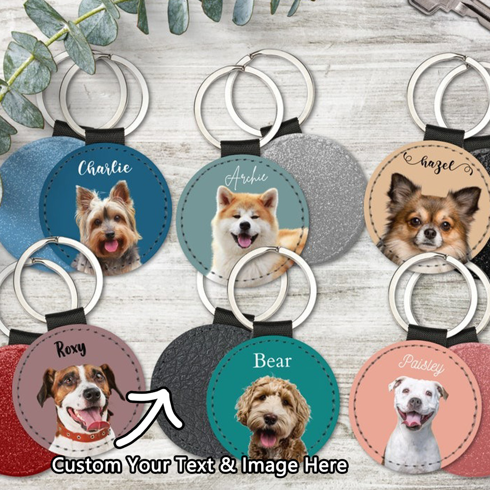 Custom Pet Photo Keychain Pers - Pet Portrait Custom 评论和价格