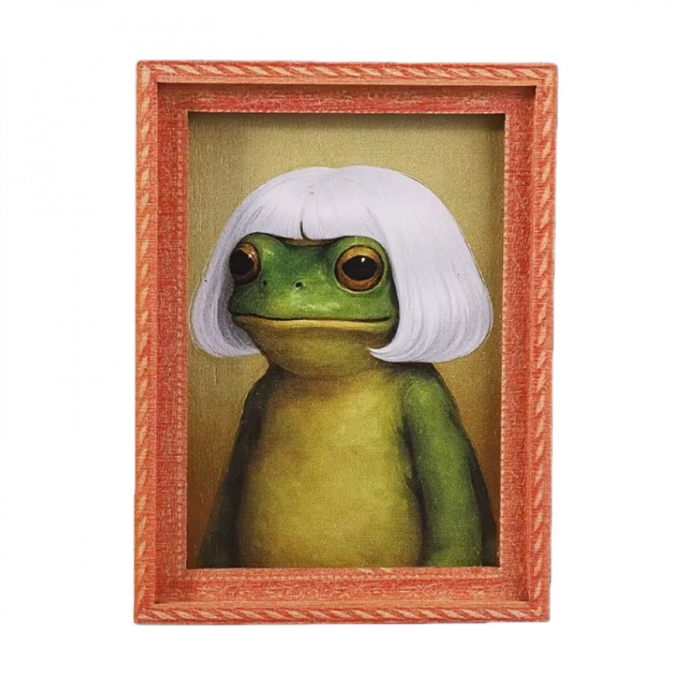 Funny and quirky printed refri - Engraved Wood Frame 评论和价格