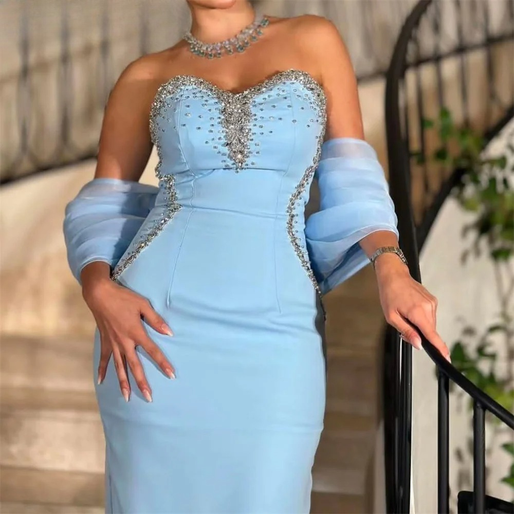 Sky Blue Party Dress with Sequ - Custom Night Sky 评论和价格