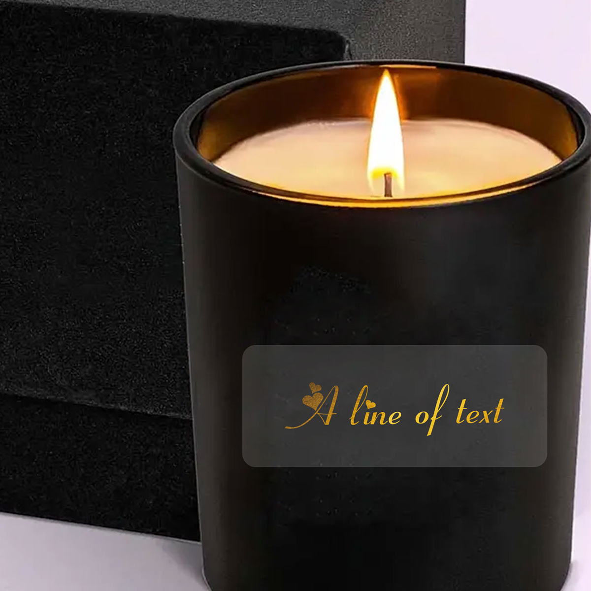 Custom Text Rectangle Transpar - Personalised Candle Label 评论和价格