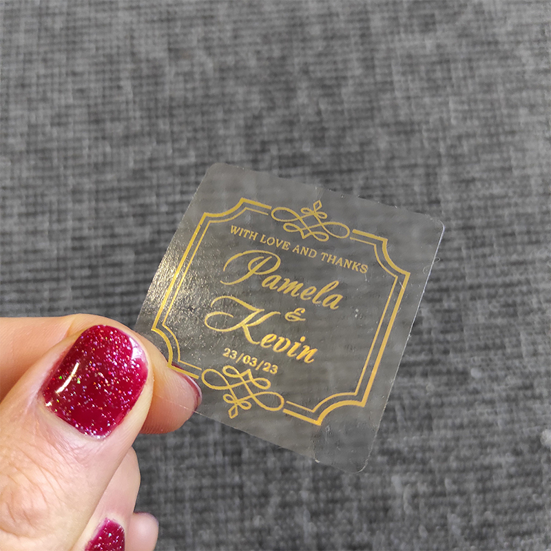 Custom Gold Foil Wedding Favor - Personalised Candle Label 评论和价格