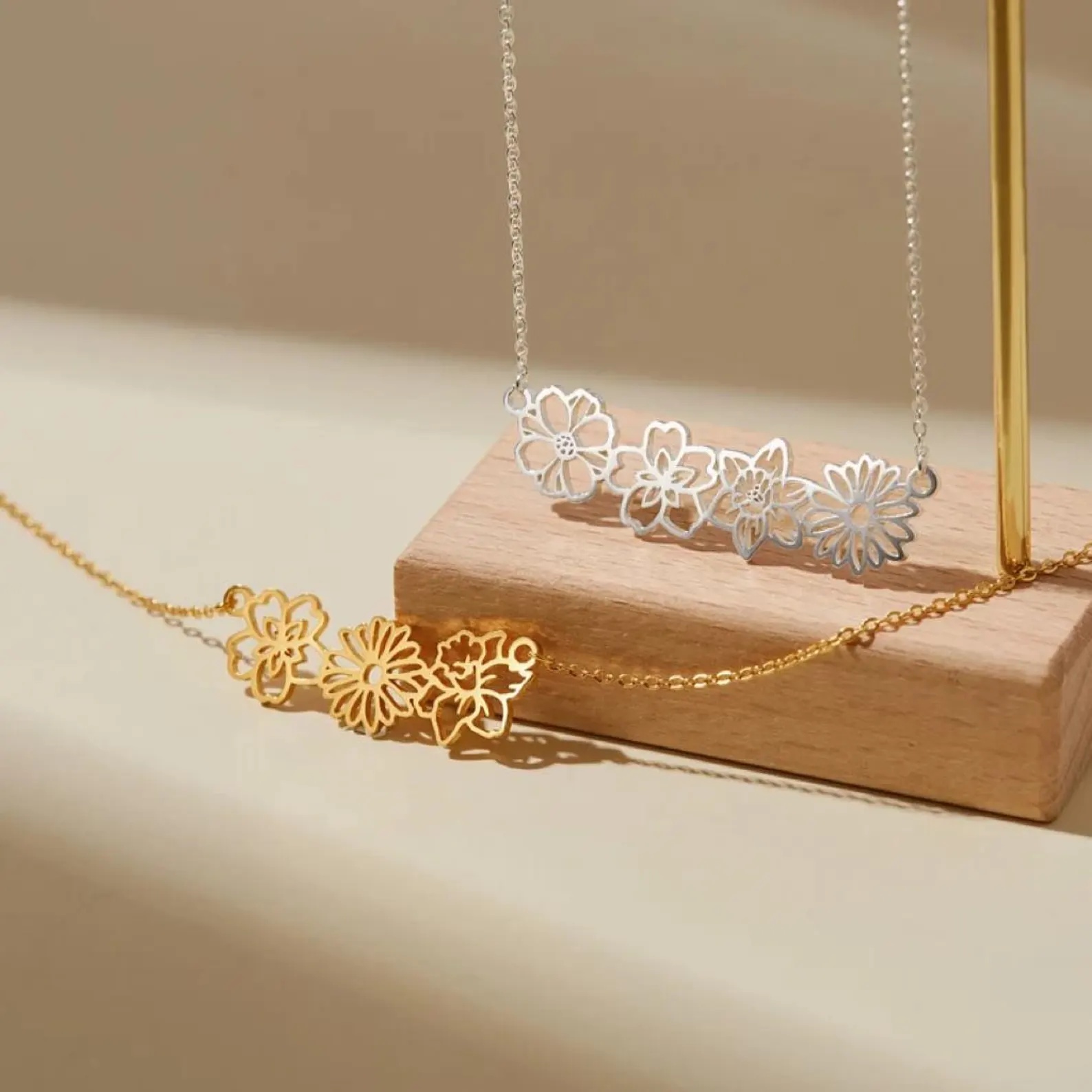 Amaxer Custom Multiple Birth F - Birth Flower Necklace 评论和价格