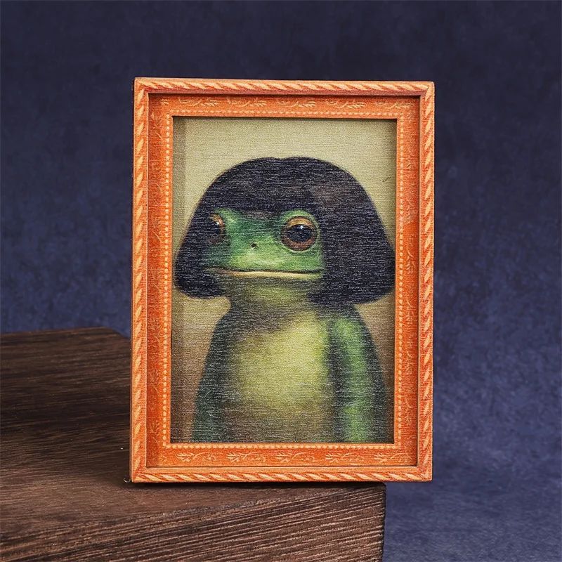 Mini Wooden Photo Frame Frog F - Engraved Wood Frame 评论和价格