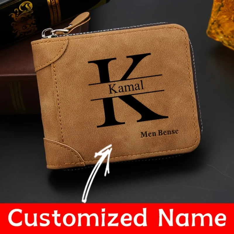 Customized Name Men's Wallet F - Personalized Name Box 评论和价格