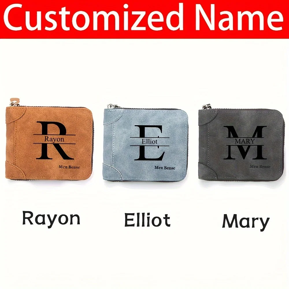 Customized Name Men's Wallet F - Personalized Name Box 评论和价格