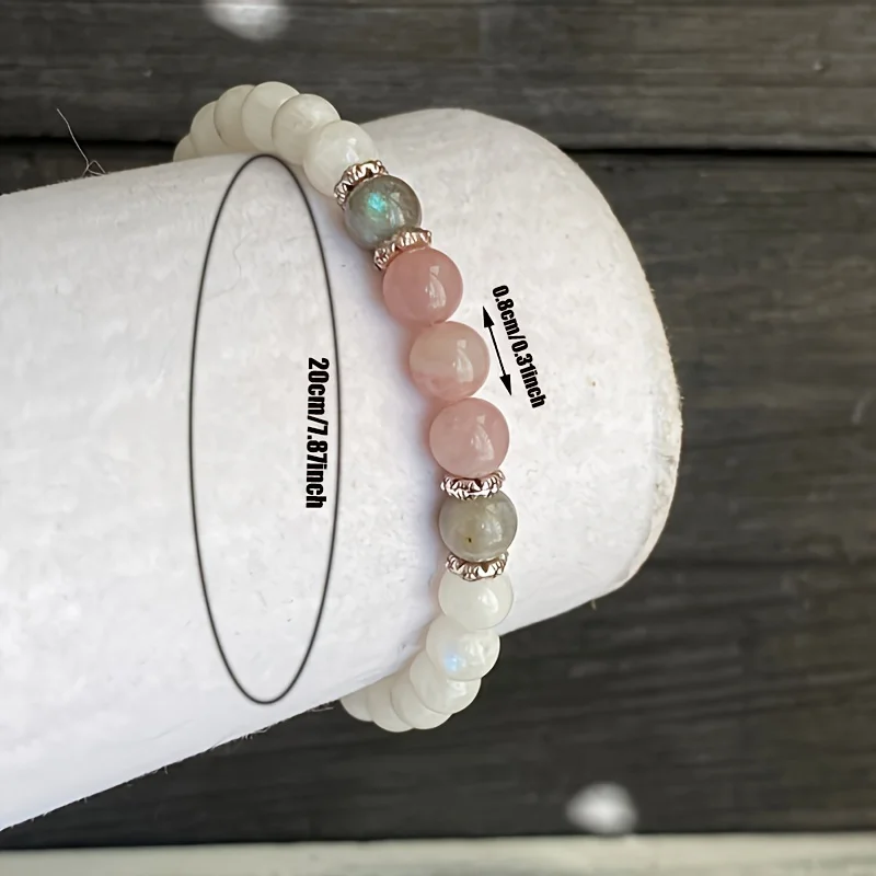 New Moonstone, Labradorite and - Coordinates Bracelet 评论和价格