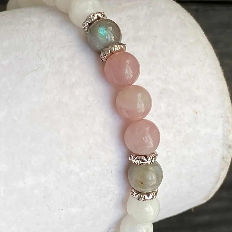 New Moonstone, Labradorite and - Coordinates Bracelet 评论和价格