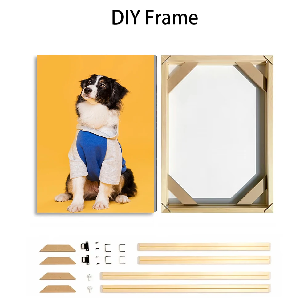 Custom Pet Photo Canvas Print  - Pet Portrait Custom 评论和价格