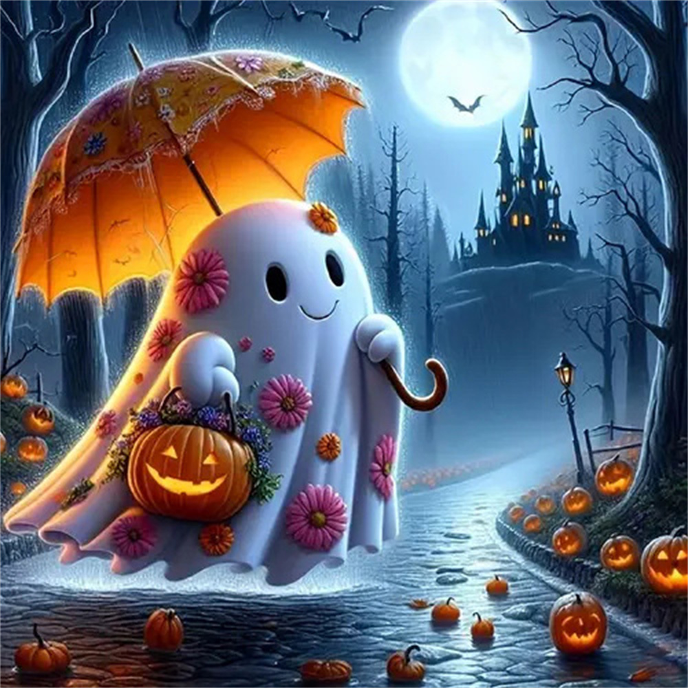 Night Ghost Diamond Painting F - Photo Mosaic Print 评论和价格