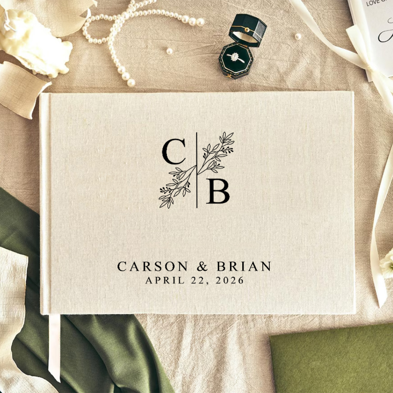 Personalized Guest Book Photo  - Custom Photo Book 评论和价格