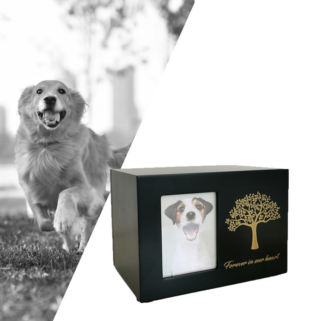 Cremation Urn for Dogs Funeral - Engraved Wood Frame 评论和价格