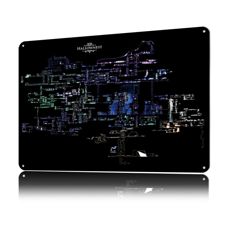 Hollow Knight Hallownest Map L - Custom Map Poster 评论和价格