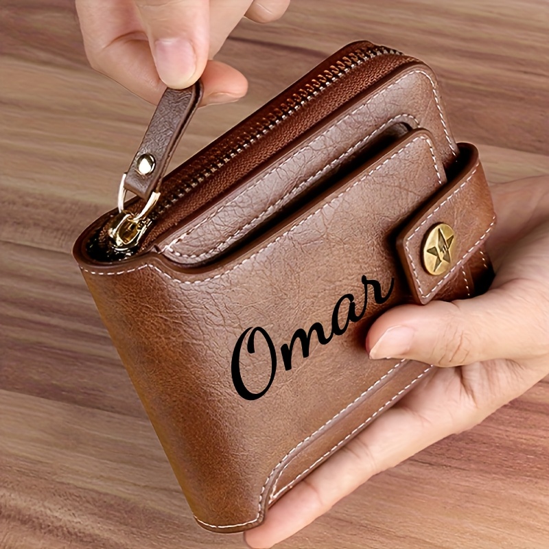Custom Name Men's Wallet Gift  - Personalized Name Box 评论和价格