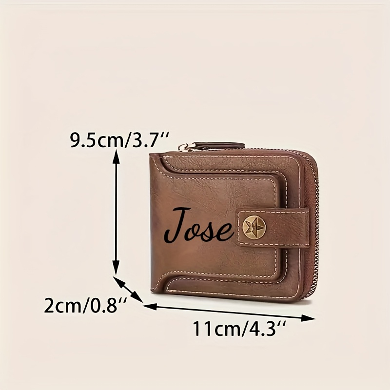 Custom Name Men's Wallet Gift  - Personalized Name Box 评论和价格