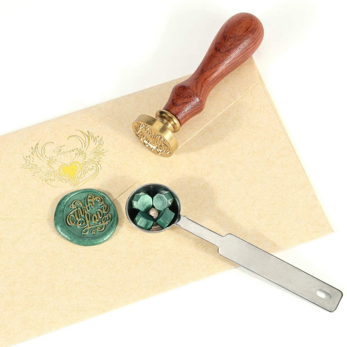 AT84-Sealing Wax Beads, 200 Pi - Wax Seal Letter Kit 评论和价格