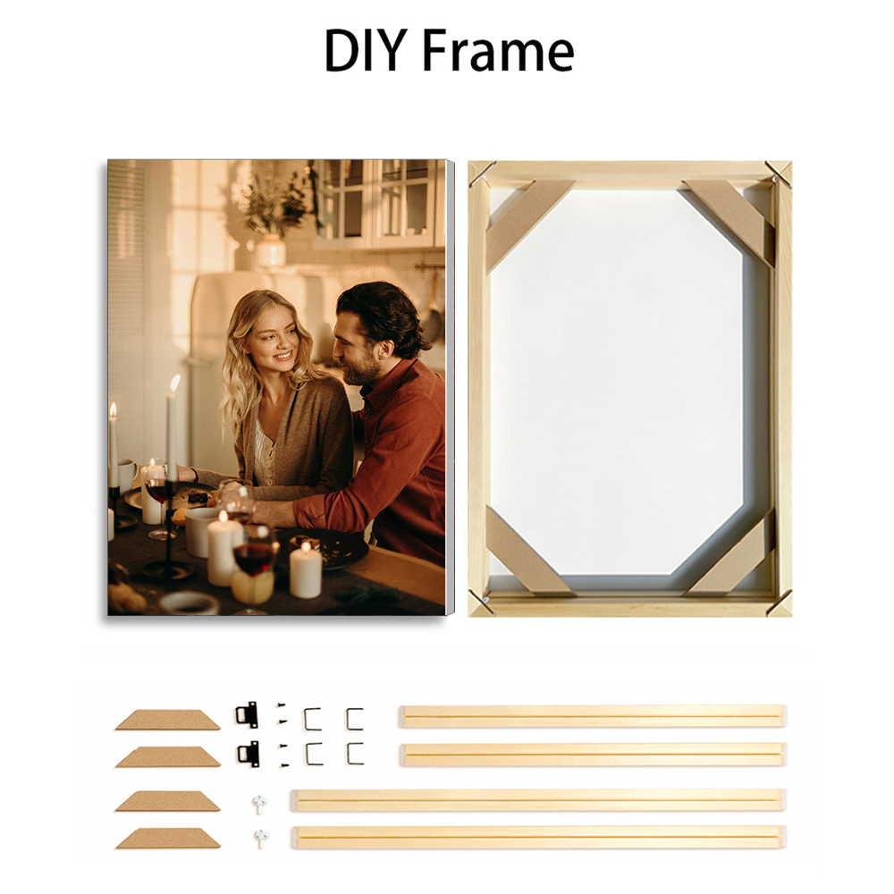1 Pc Custom Photos with DIY Wo - Engraved Wood Frame 评论和价格