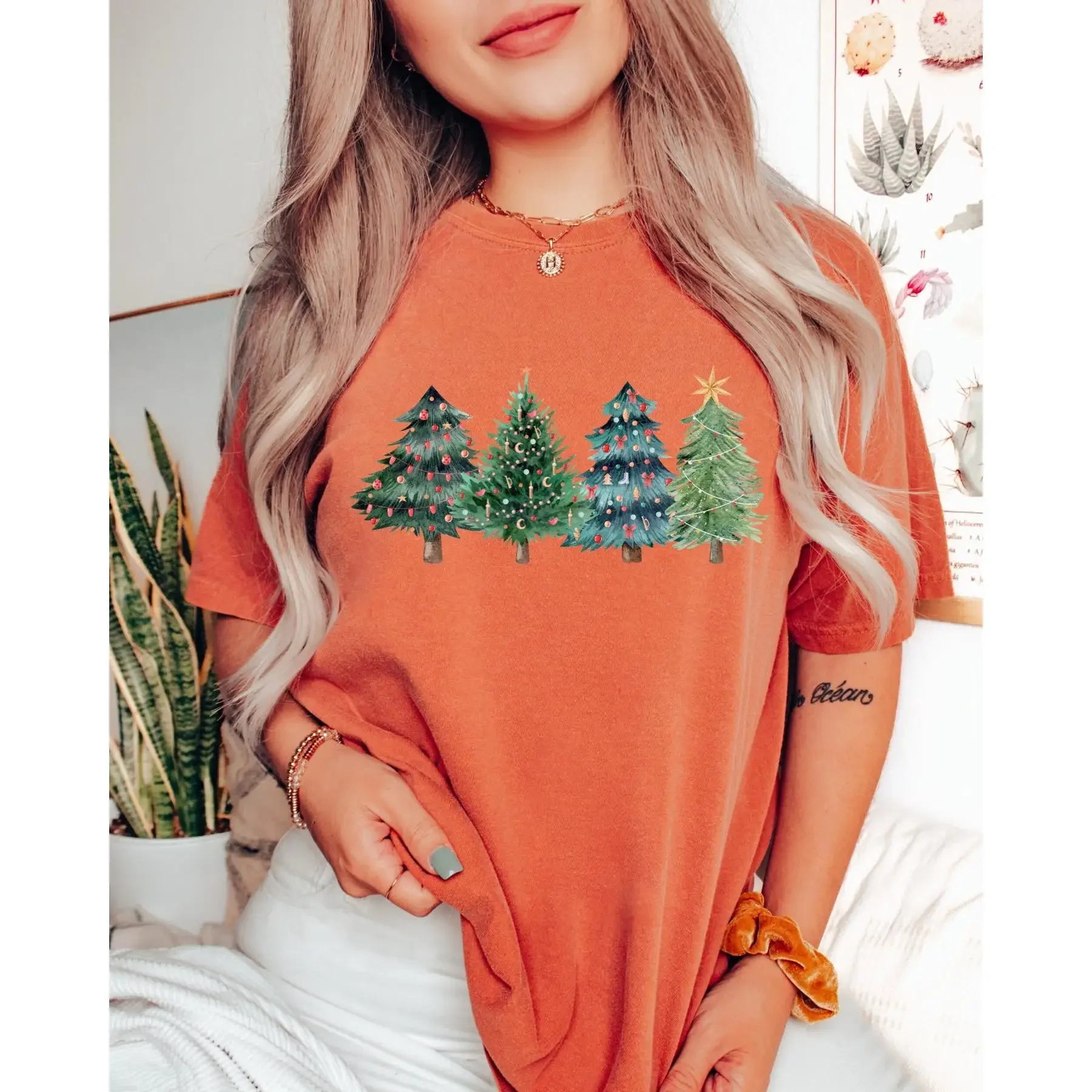 Christmas Trees T Shirt Xmas C - Family Tree Print 评论和价格