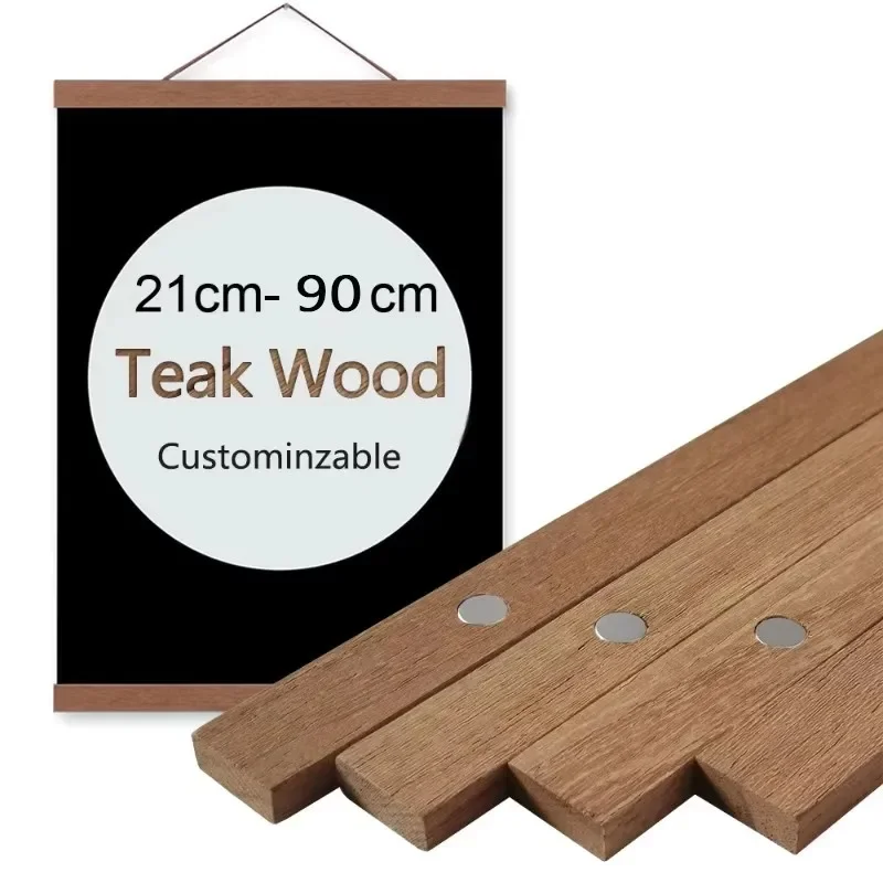 21-90cm Magnetic Wooden Pictur - Engraved Wood Frame 评论和价格