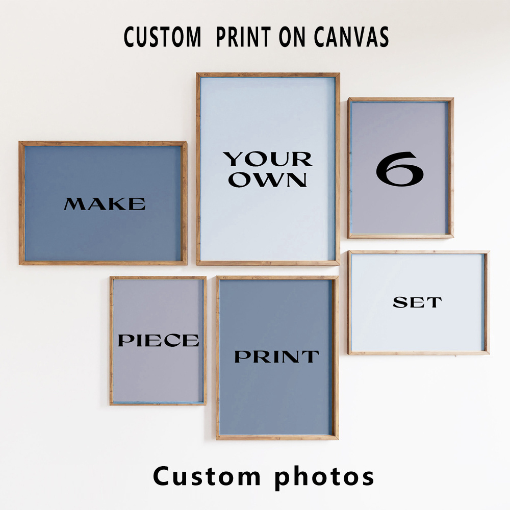 6pcs/set Custom Canvas Prints  - Pet Portrait Custom 评论和价格