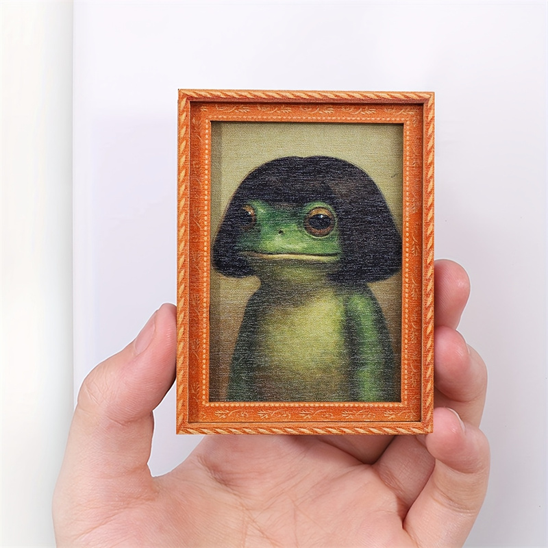 Mini Wooden Photo Frame Frog F - Engraved Wood Frame 评论和价格